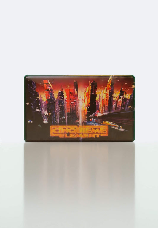 The Fifth Element inspired magnet, collectible Movie Charm for VHS bags, a tribute to Luc Besson’s colorful sci-fi cult classic of the 90s